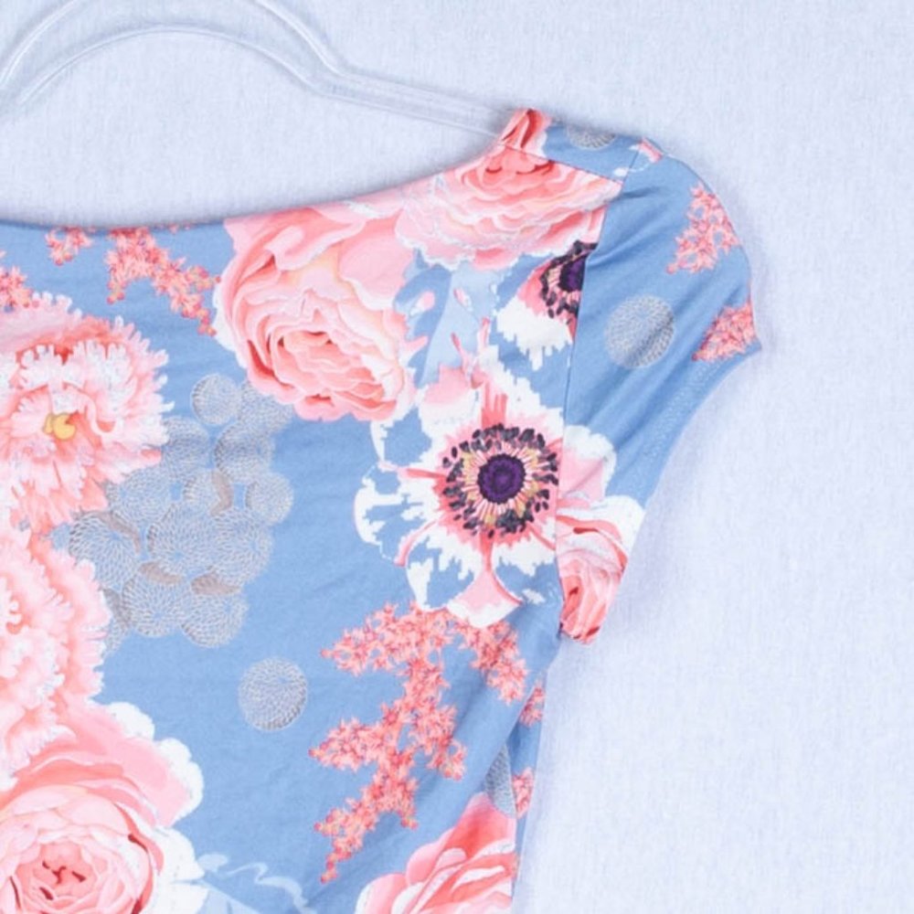 Joe & Elle Floral Crop Top Size Small - Picture 5 of 6